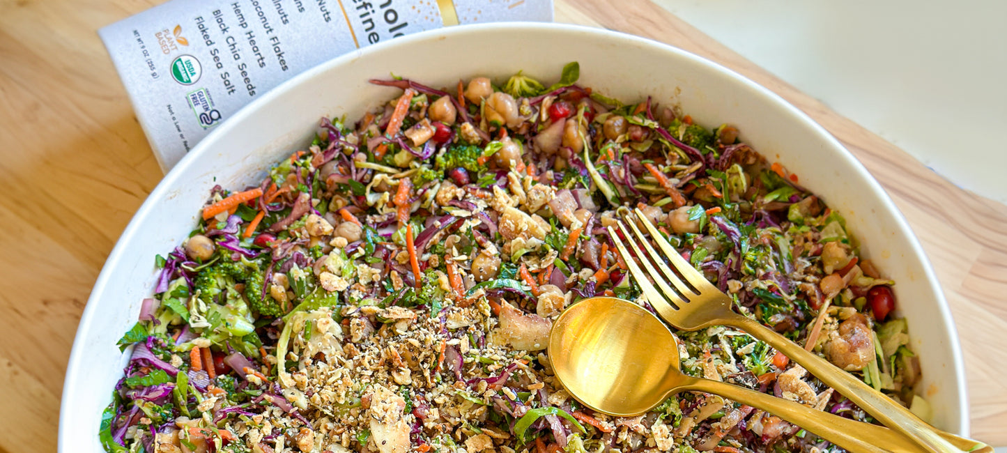 A 100% plant-based salad using Struesli granola for satisfying crunch.