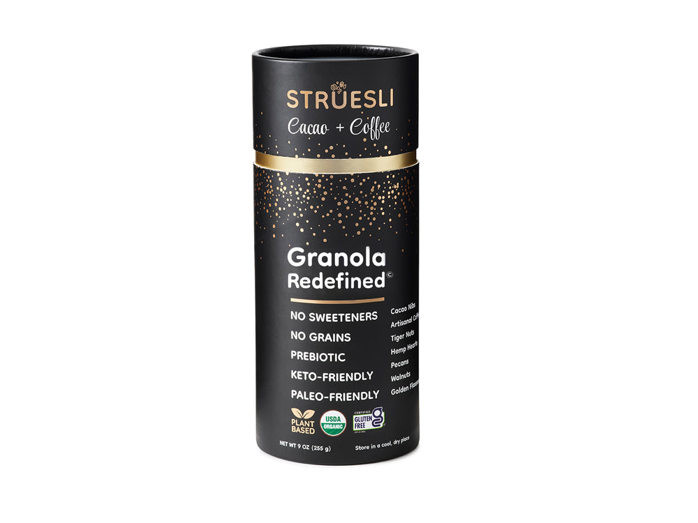 Package of Struesli Cacao + Coffee granola