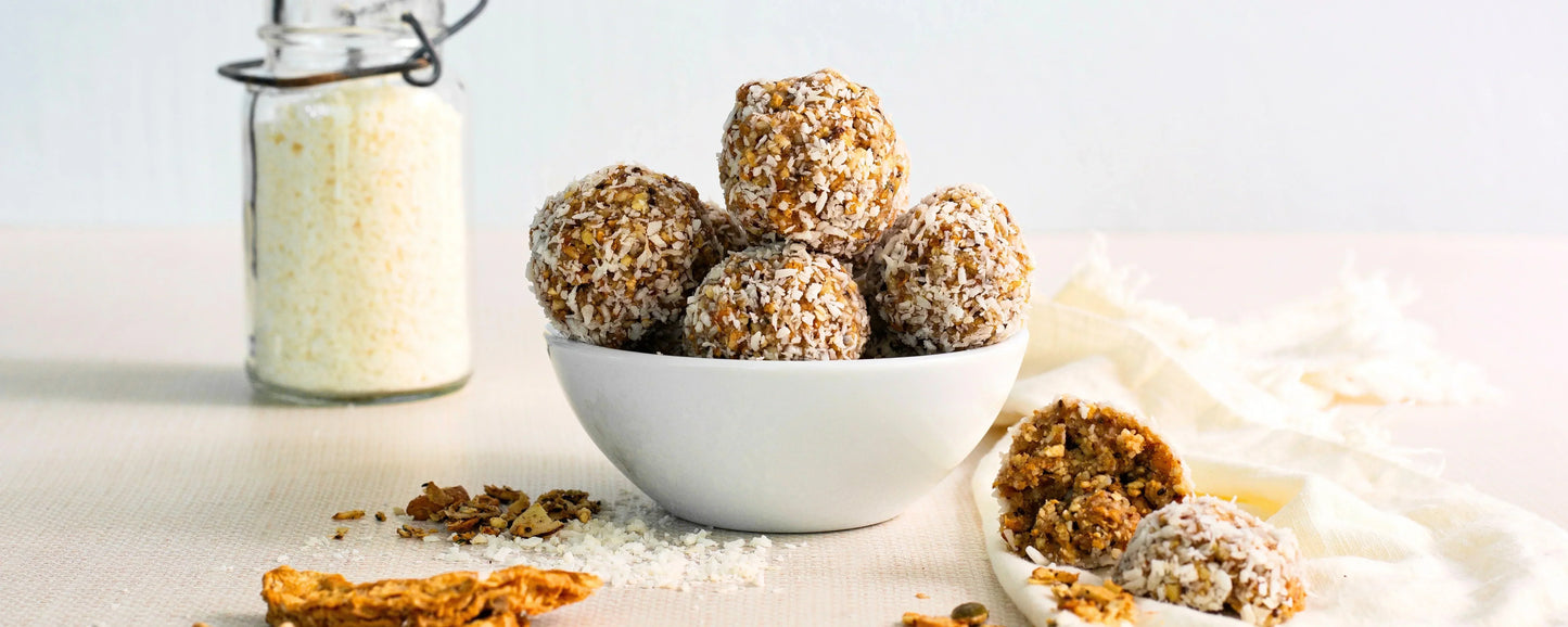 Tropical Coconut Cashew Bliss Bites