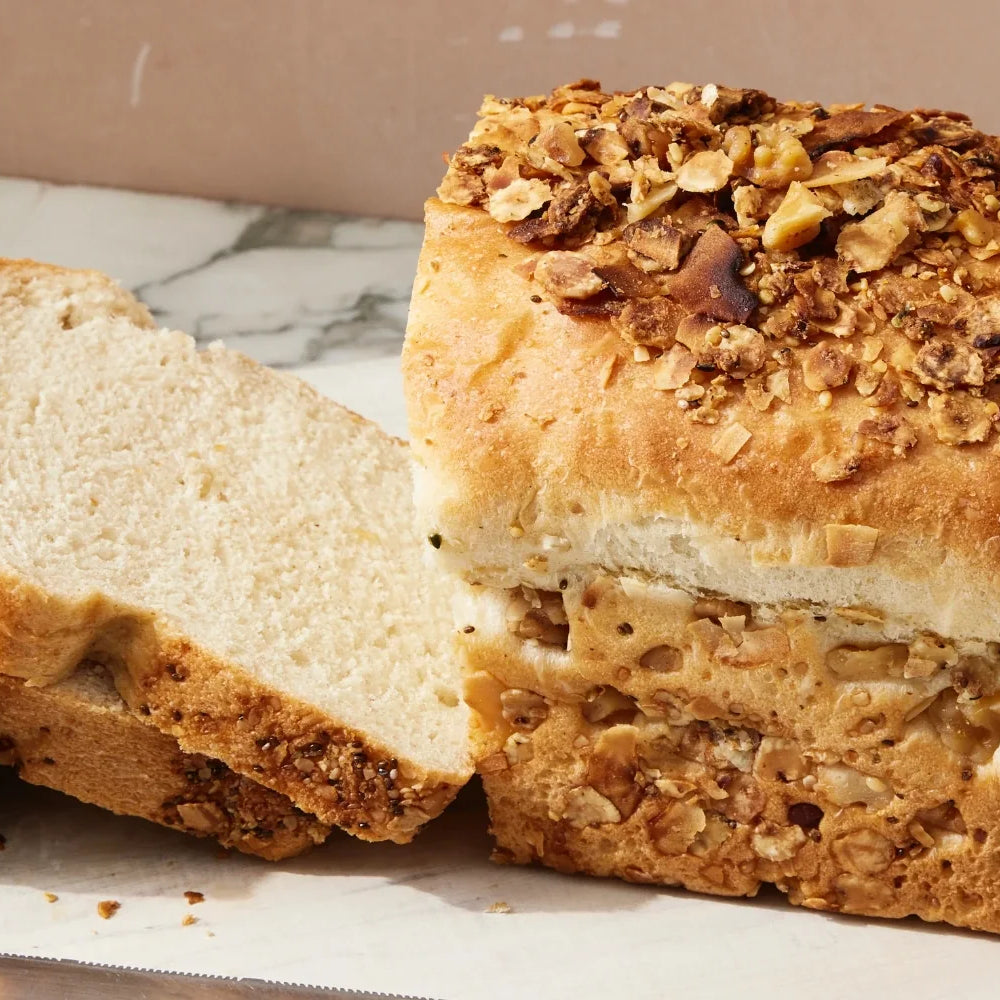 Grain-Free Bread With Nourishing Superfood Seed Topper