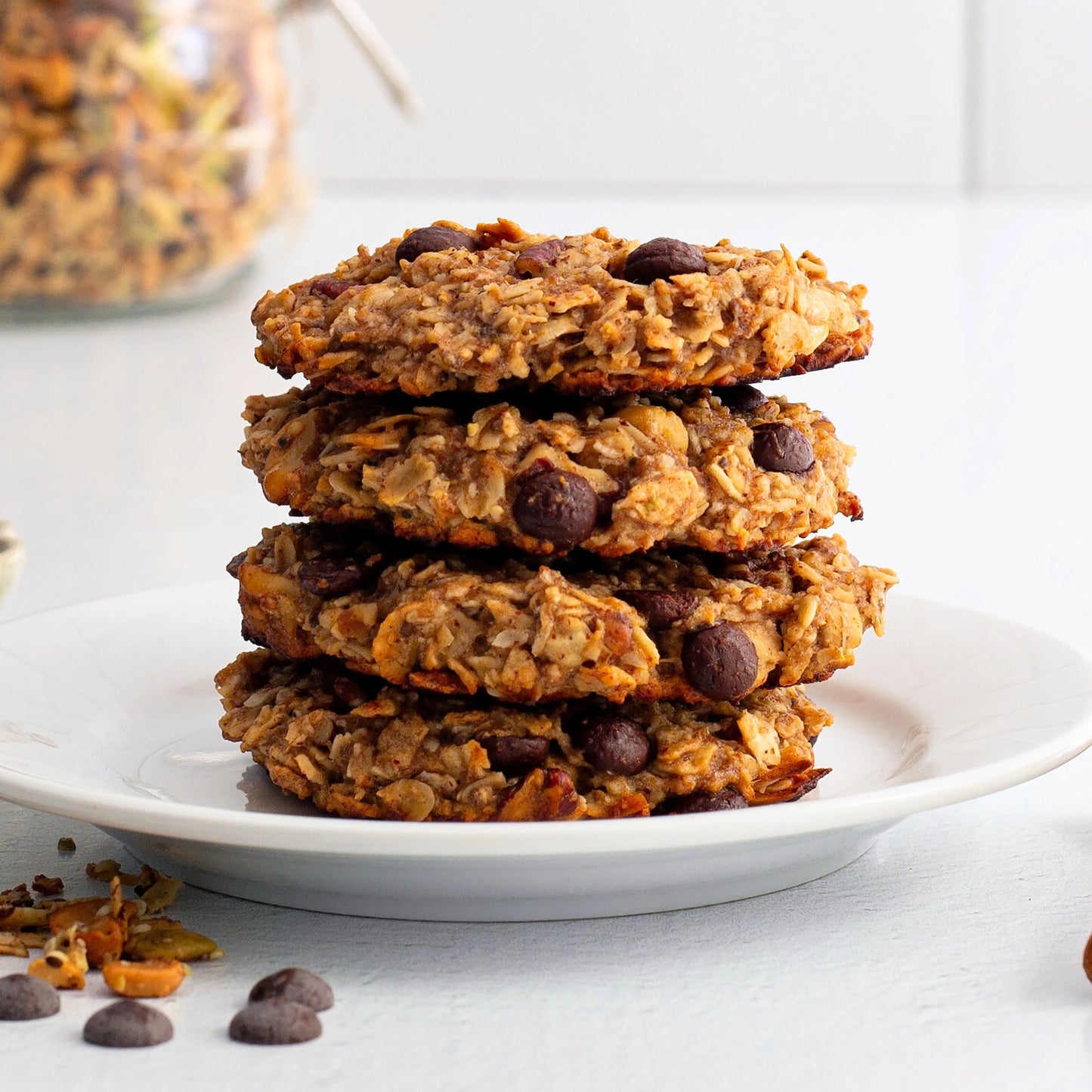 Gluten-Freen Cashew Granola Breakfast Cookies