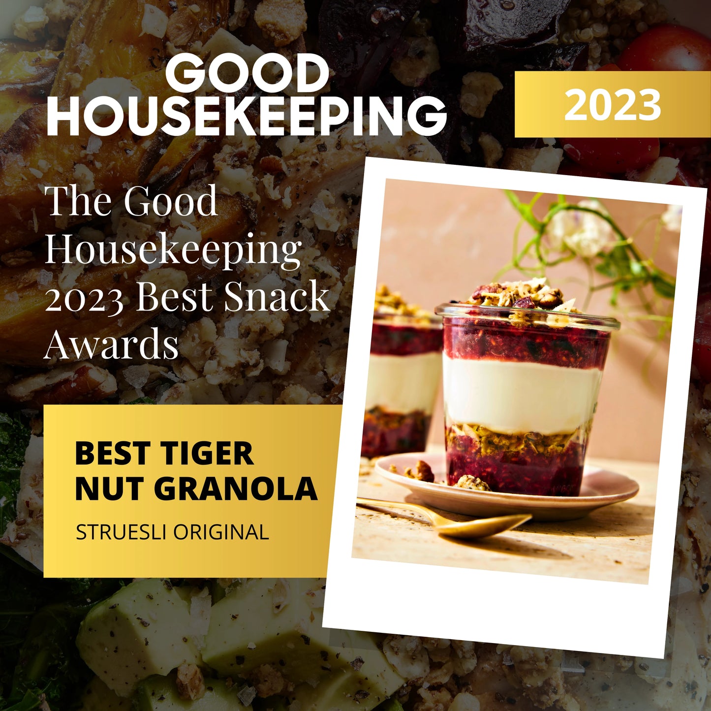 Struesli wins Best Tiger Nut Granola in The Good Housekeeping 2023 Best Snack Awards