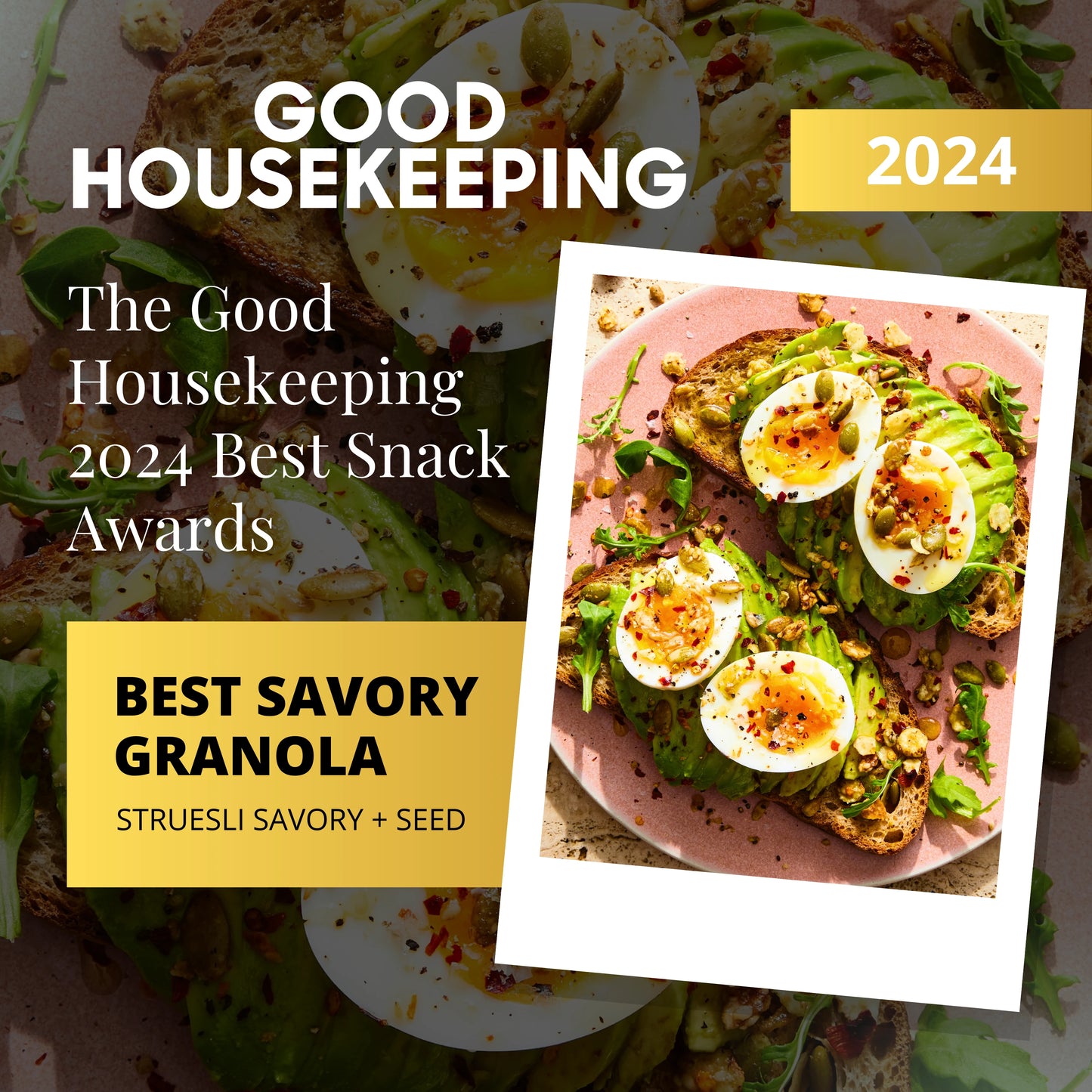 Struesli wins Best Savory Granola in The Good Housekeeping 2024 Best Snack Awards