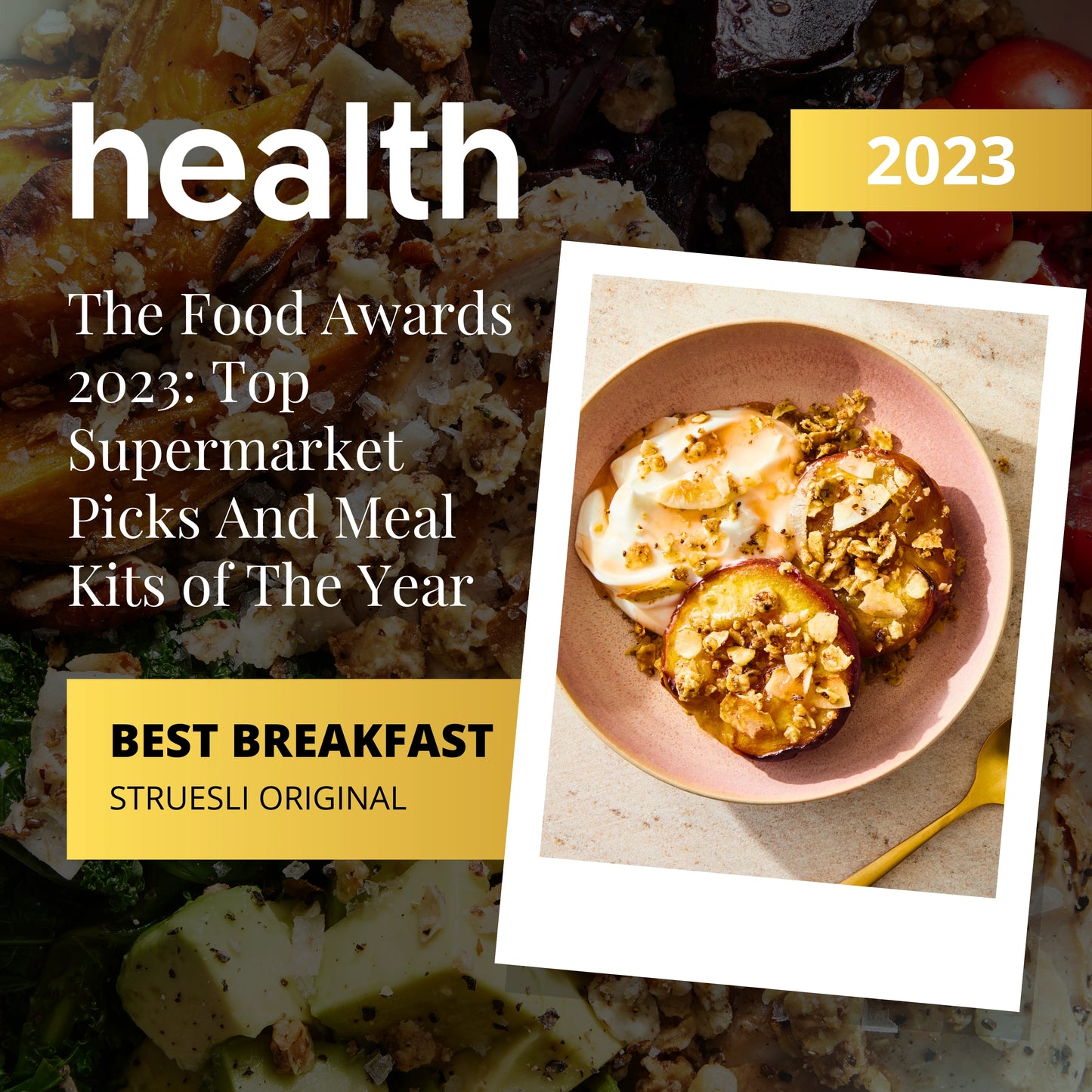 Struesli has been selected as a winner in The Food Awards 2023: Top Supermarket Picks and Meal Kits of the year