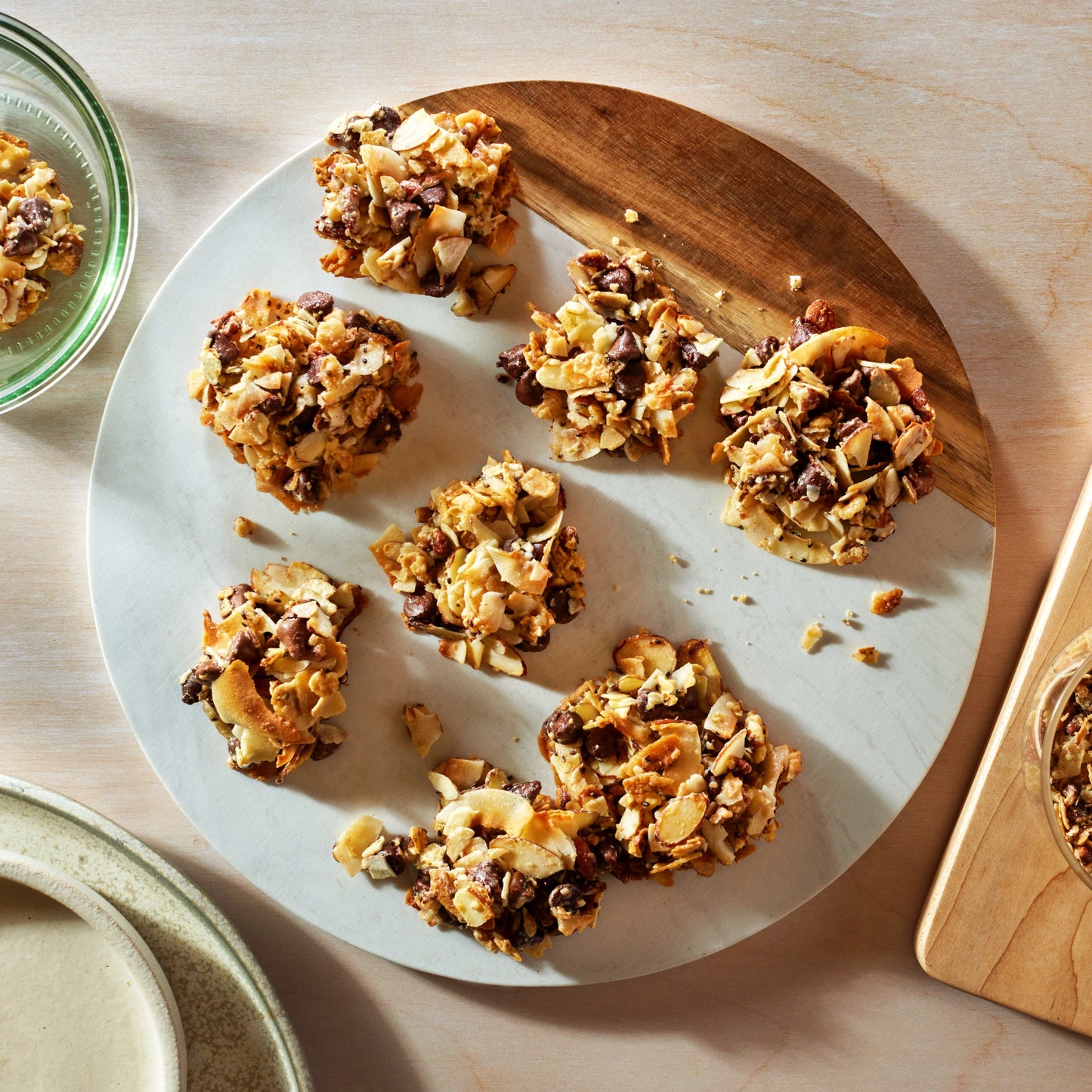 Healthy Magic Cookie Dupes made with Struesli granola