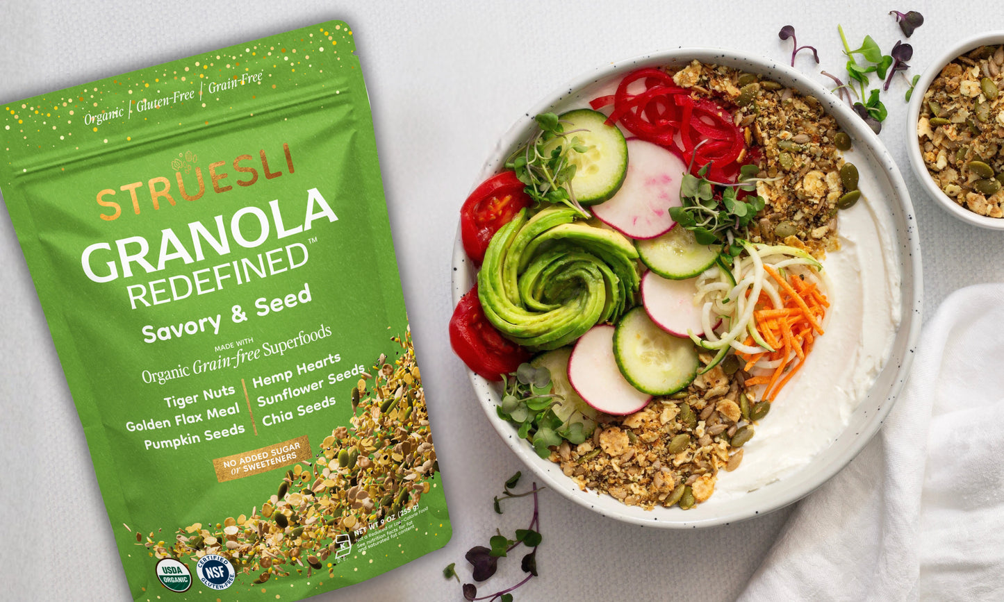 Struesli Savory & Seed granola bowl