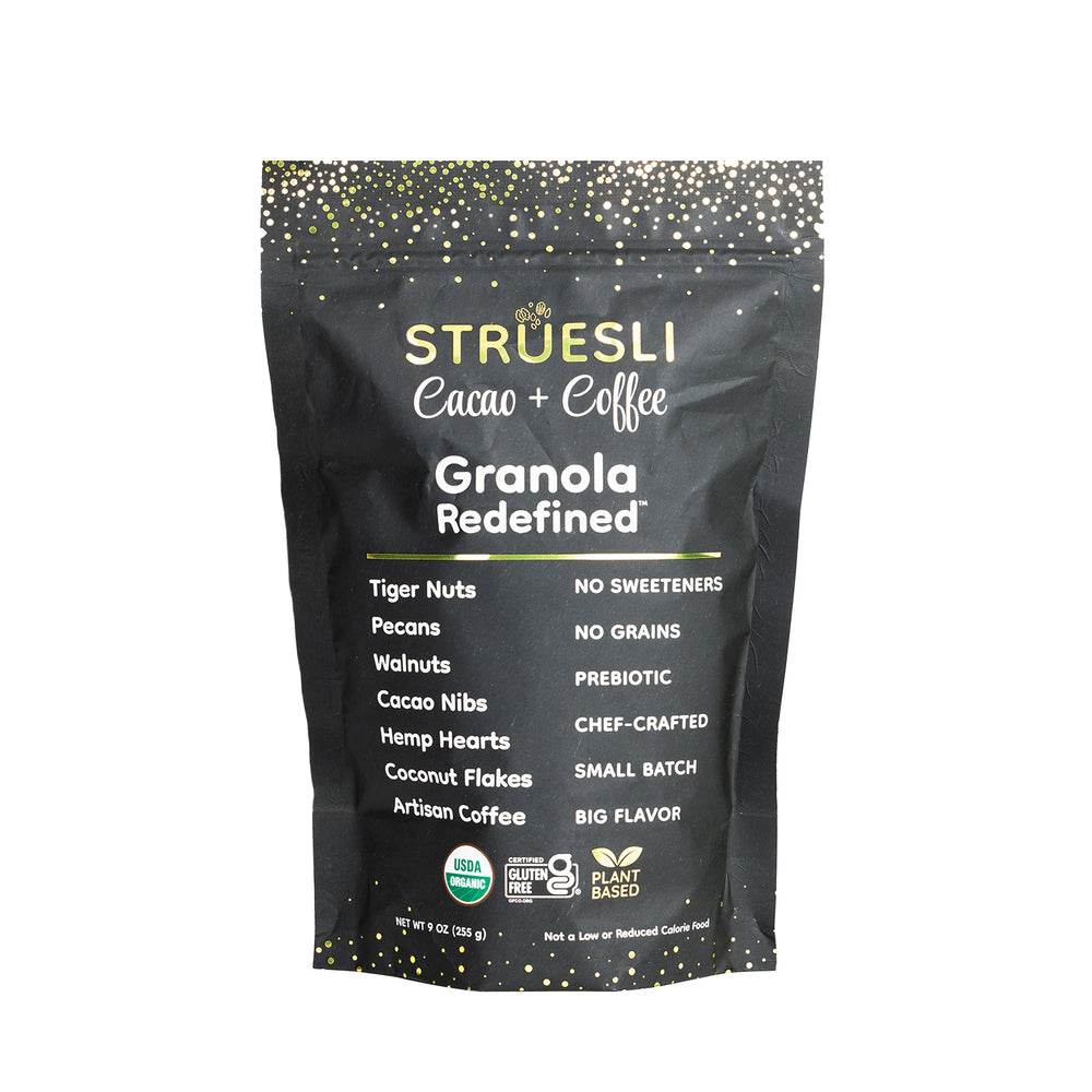 Package of Struesli Cacao + Coffee granola